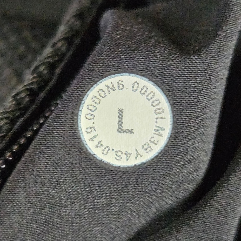 Lululemon Shift Stitch Hoodie Men's Medium Black Waffle Knit Full‎ Zip LM3BY4S - Picture 6 of 8
